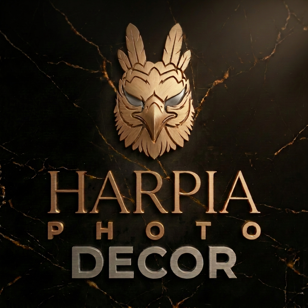 Harpia Photo Decor com olhos seguindo a referência enviada